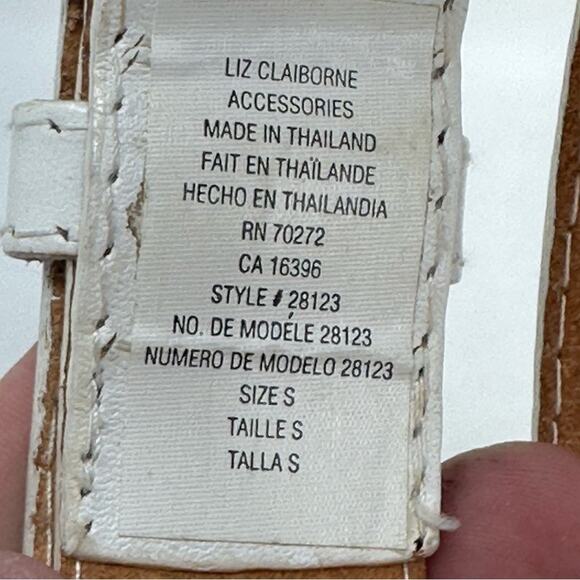 Retro Look White Multicolored Braided Star Leather Belt - Picture 5 of 6